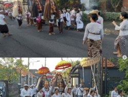Upacara Melancaran Pura Desa Ubung Kaja, Pengendara Diminta Bersabar