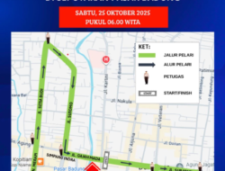 Informasi Lalu Lintas Denpasar: Kegiatan Teruna Teruni Fiesta Fun Run 2025, Sabtu 25 Oktober — Waspadai Kepadatan di Sekitar Rute!