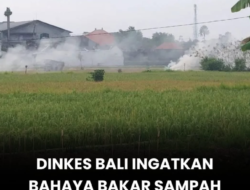 Dinkes Bali Ingatkan Bahaya Asap Pembakaran Sampah bagi Kesehatan Pernapasan