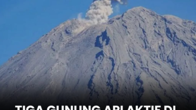 Tiga Gunung Api Indonesia Erupsi Beruntun, Gunung Lewotobi Laki-laki dan Semeru Berstatus Siaga